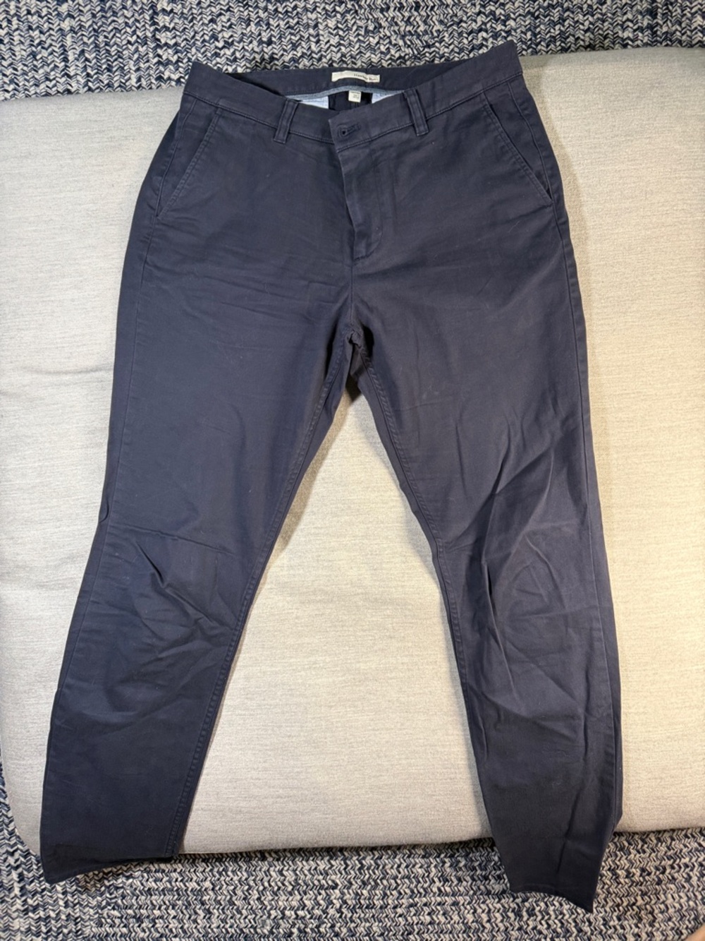 Slim Straight Men's Navy Chino Pants